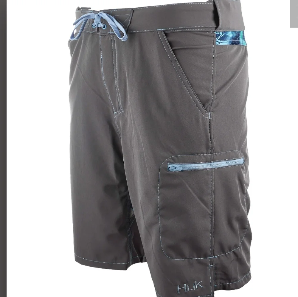 Huk Next Level Fishing Swimming Performance Boardshort NWT